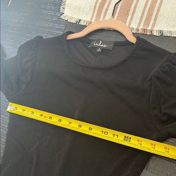 NWT Lulus Out For the Evening Black Fringe Long Sleeve Bodycon Dress size Small - Picture 11 of 13